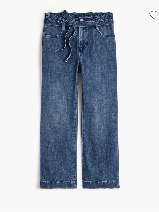J. Crew Denim - J. Crew Women’s Paper Bag Blue Denim with tie waist Size 28